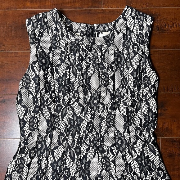 ANTHROPOLOGIE HD In Paris Violante Black Lace Mini A-Line Dress Size Medium - Picture 10 of 15